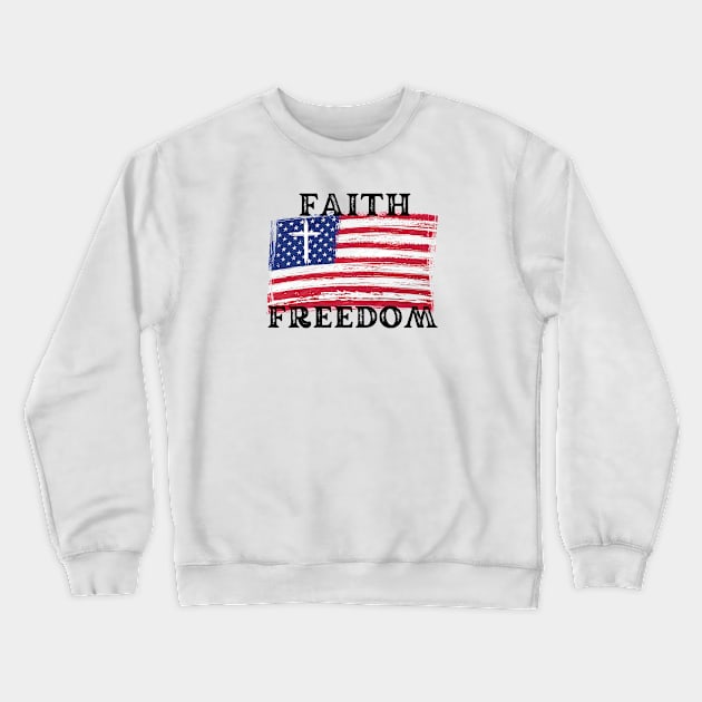 FAITH FREEDOM Crewneck Sweatshirt by Faith & Freedom Apparel 